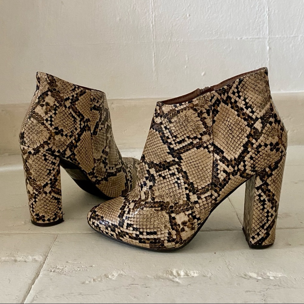 Snake Print Boots